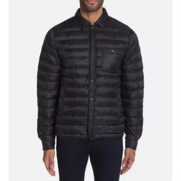 NEW Men's Slate & Stone Down Quilted Snap Front Jacket in Black Size XXL NWT - Picture 1 of 9
